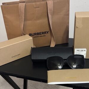 Burberry Black Sunglasses with case and box